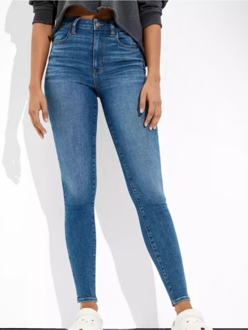American Eagle Outfitters High-Rise Blue Jegging 4 Short